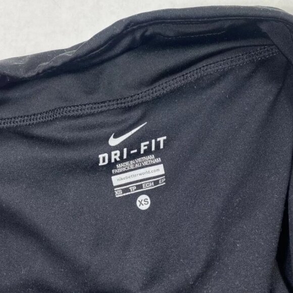 Nike Dri Fit Womens Running Shorts Black White Size XS Athletic 2.5 Banded Waist - Picture 3 of 5